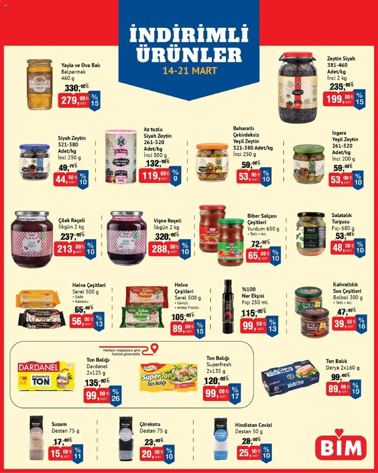 BİM - İndirimli Ürünler