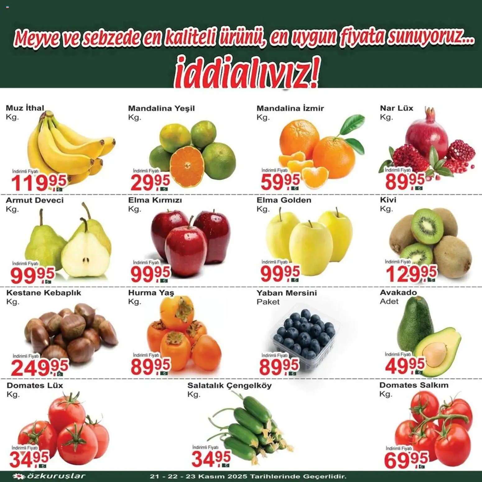 Özkuruşlar Sebze ve meyve