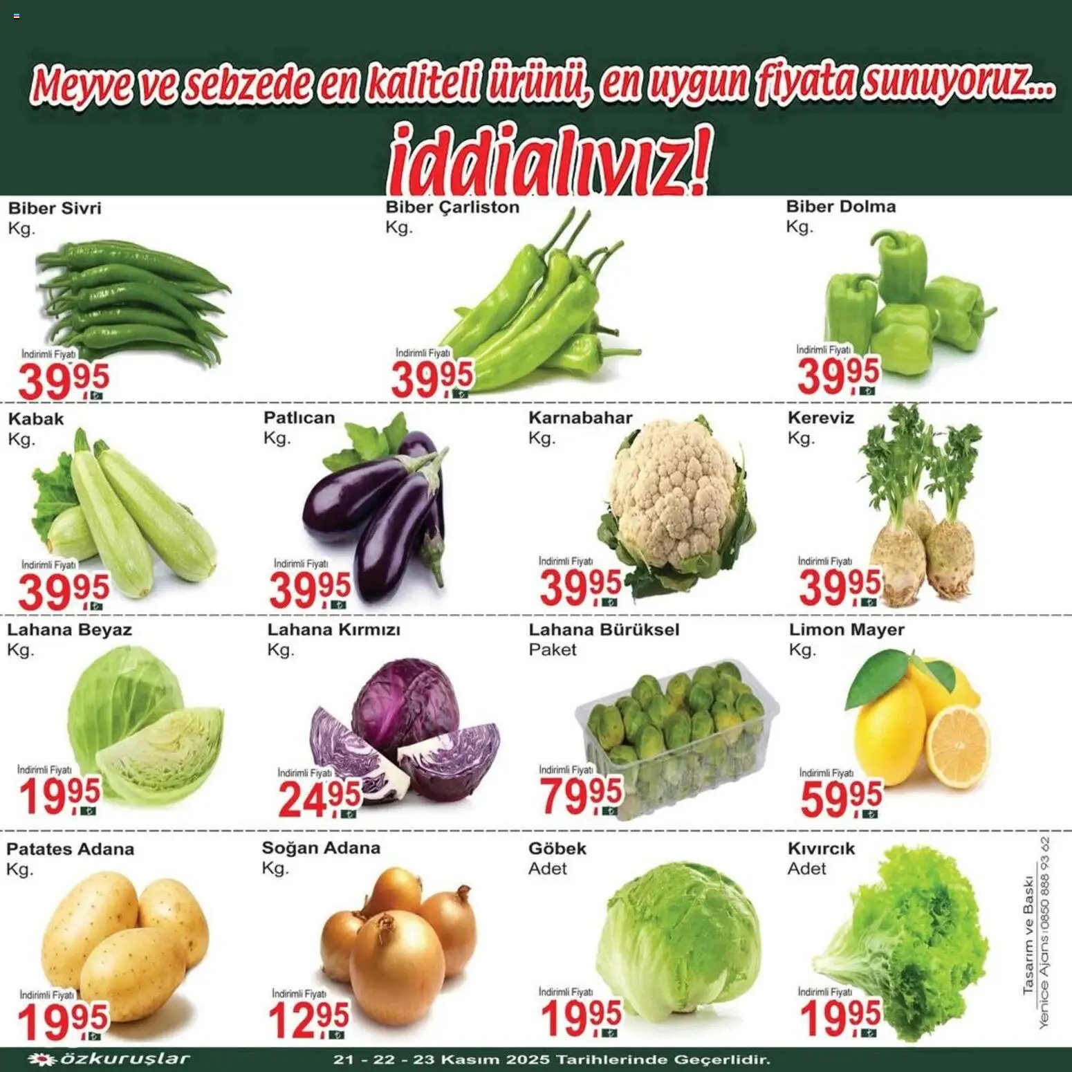 Özkuruşlar Sebze ve meyve