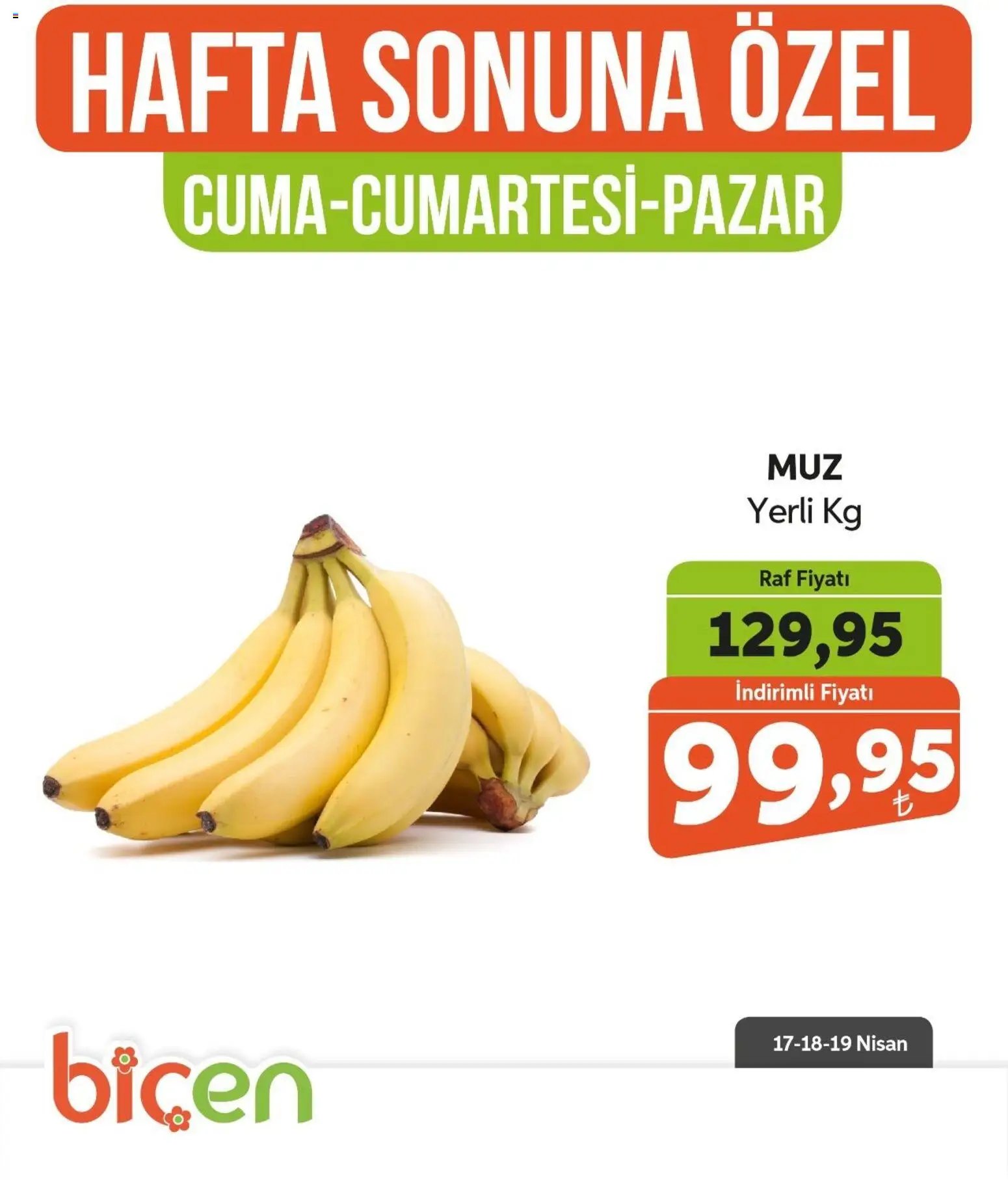 Biçen Market Hafta Sonuna Özel - Meyve İndirimi