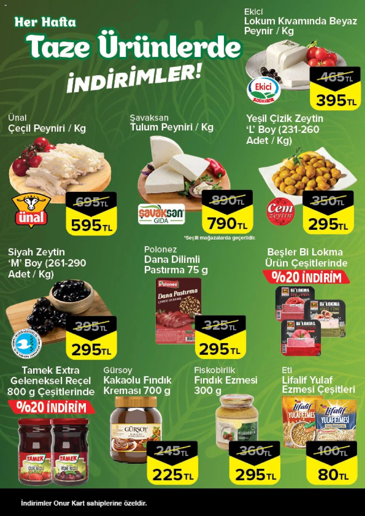 Onur Market - Taze Ürünlerde İndirimler