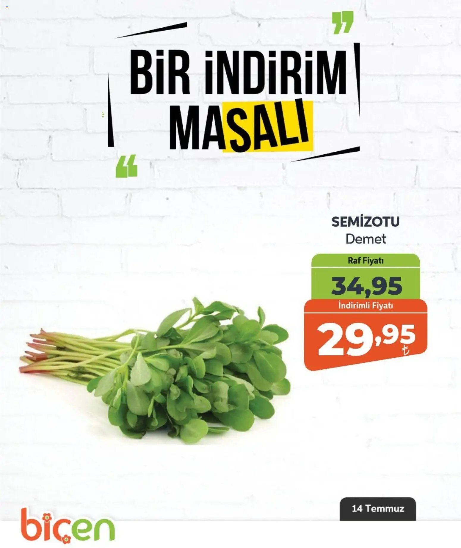 Biçen Market - Bir İndirim MaSalı - sebze