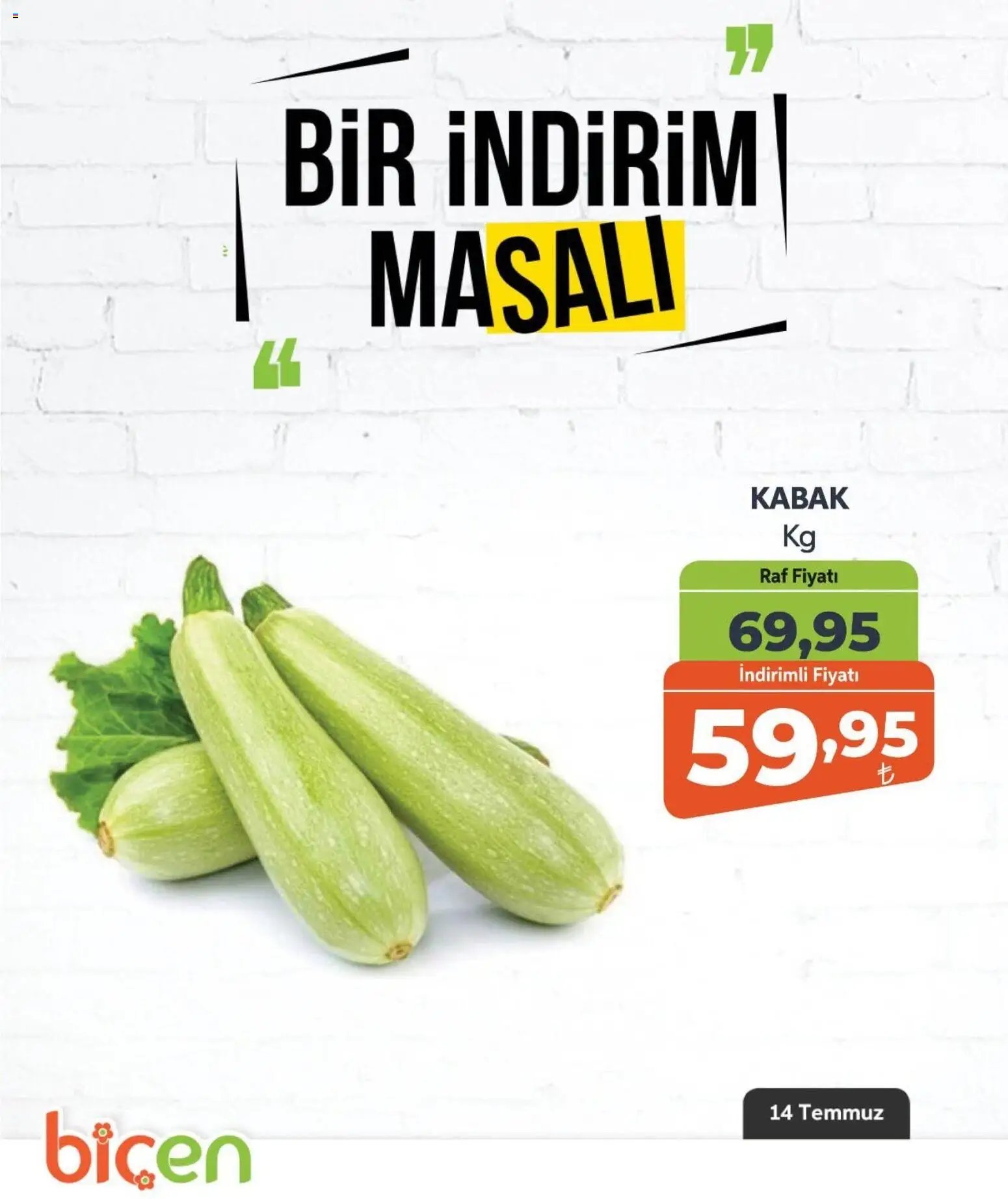 Biçen Market - Bir İndirim MaSalı - sebze