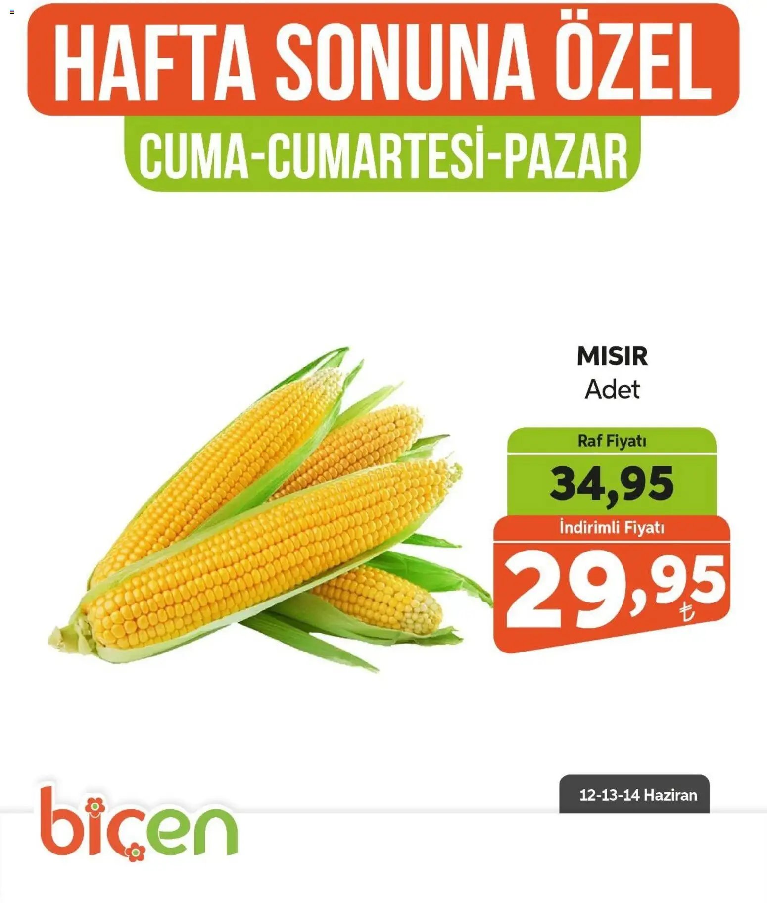 Biçen Market - Hafta Sonuna Özel - Sebze İndirimi