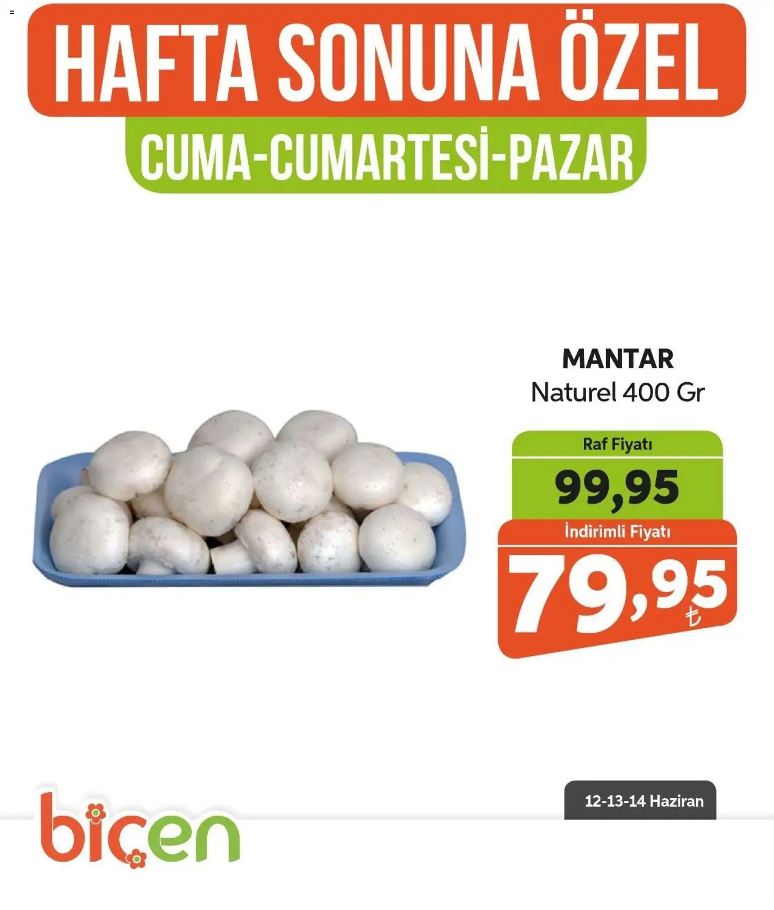 Biçen Market - Hafta Sonuna Özel - Sebze İndirimi
