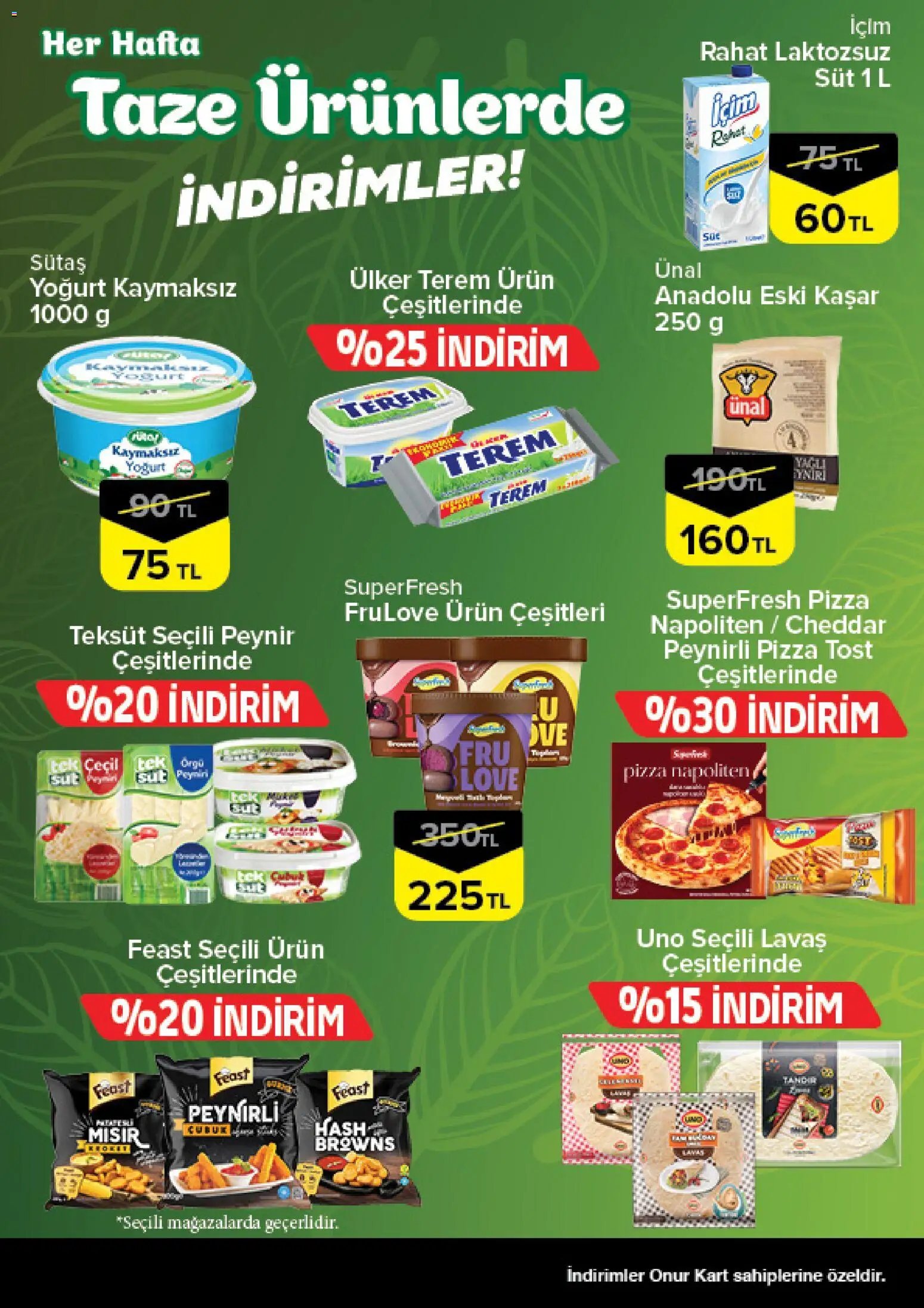 Onur Market - Taze Ürünlerde İndirimler