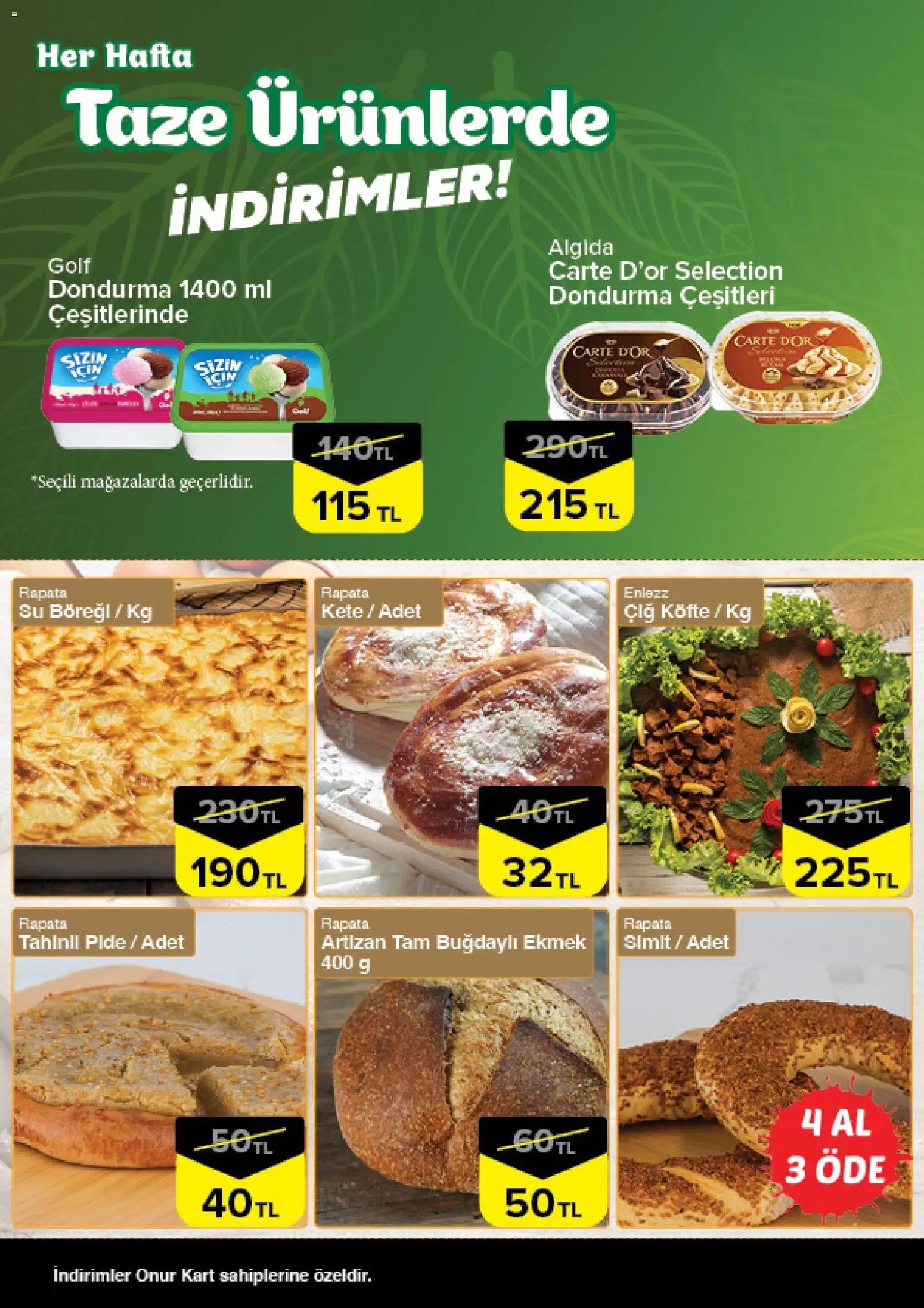 Onur Market - Taze Ürünlerde İndirimler