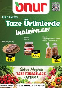 Onur Market - Taze Ürünlerde İndirimler