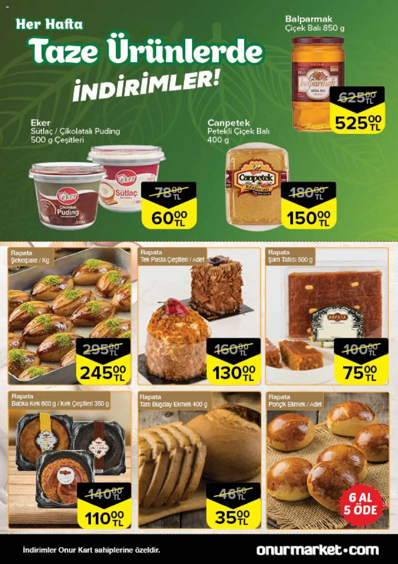 Onur Market Taze Ürünlerde İndirimler - Trakya