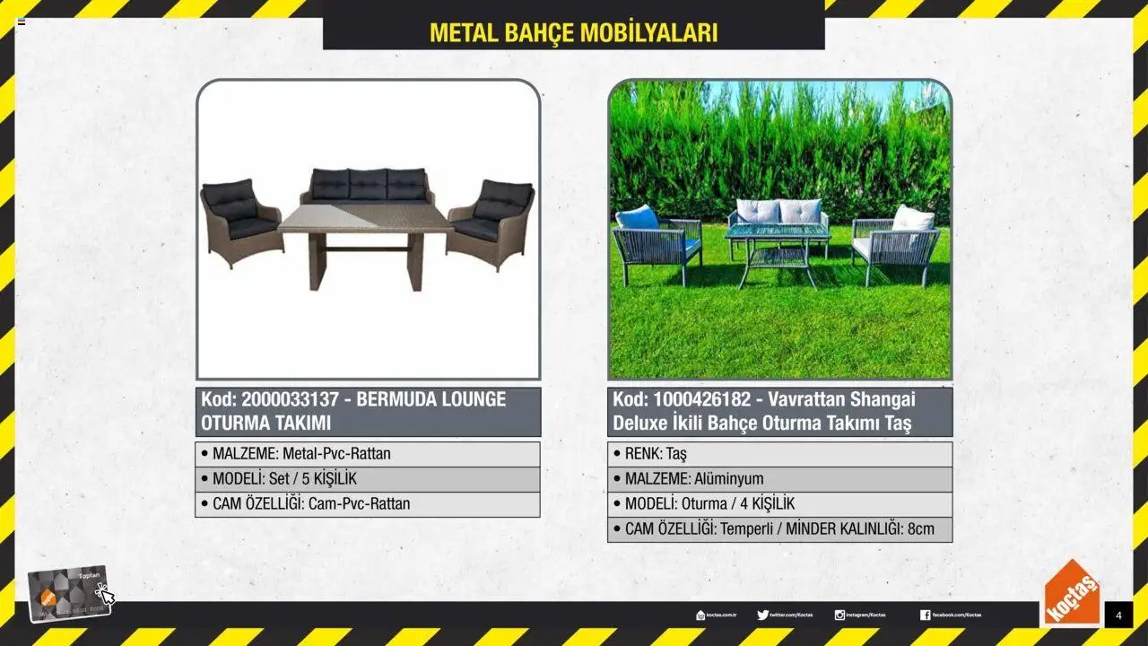 Koçtaş Bahçe Mobilyaları