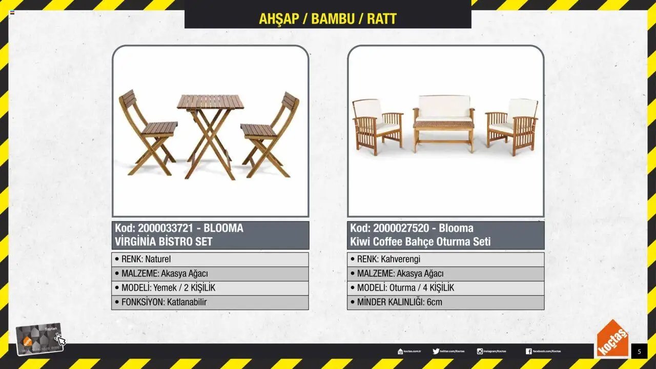 Koçtaş Bahçe Mobilyaları