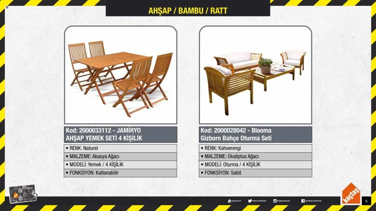 Koçtaş Bahçe Mobilyaları