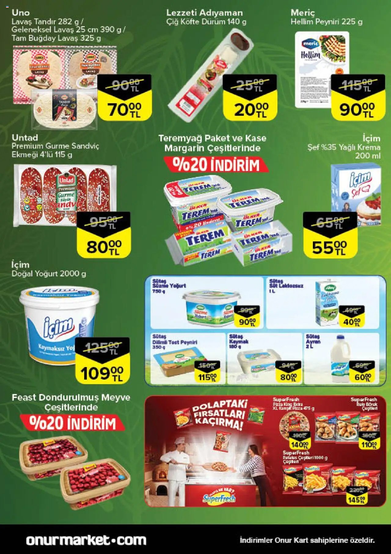 Onur Market Taze Ürünlerde İndirimler - Bursa