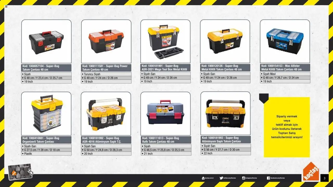 Koçtaş Takım Çantaları