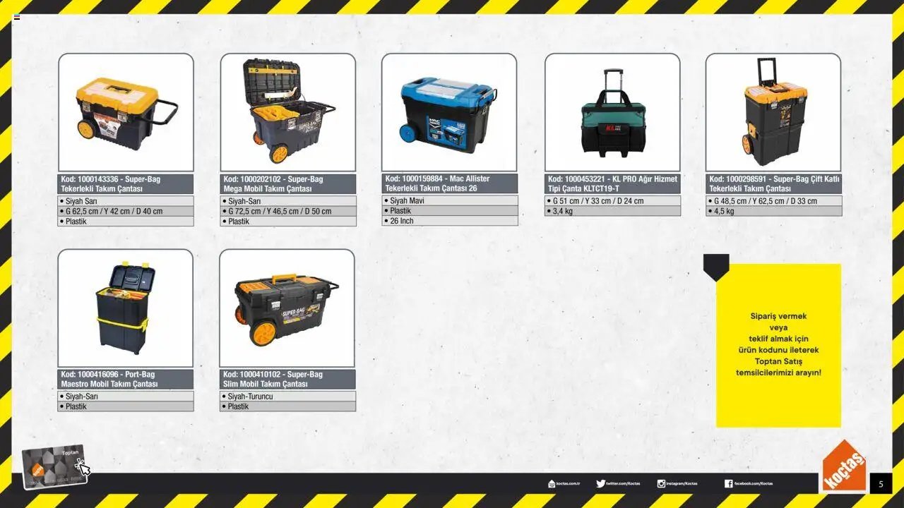 Koçtaş Takım Çantaları