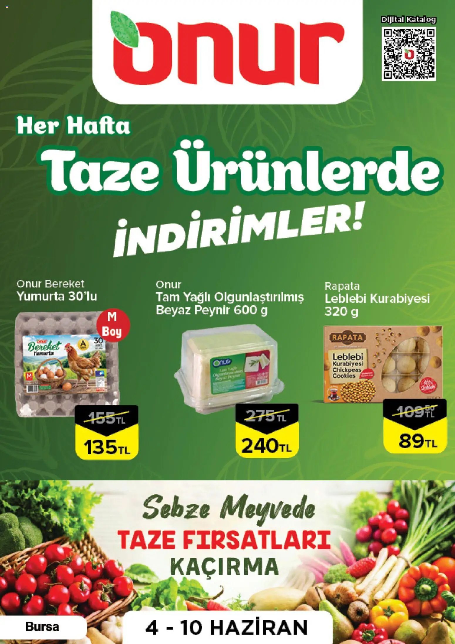 Onur Market - Taze Ürünlerde İndirimler - Bursa