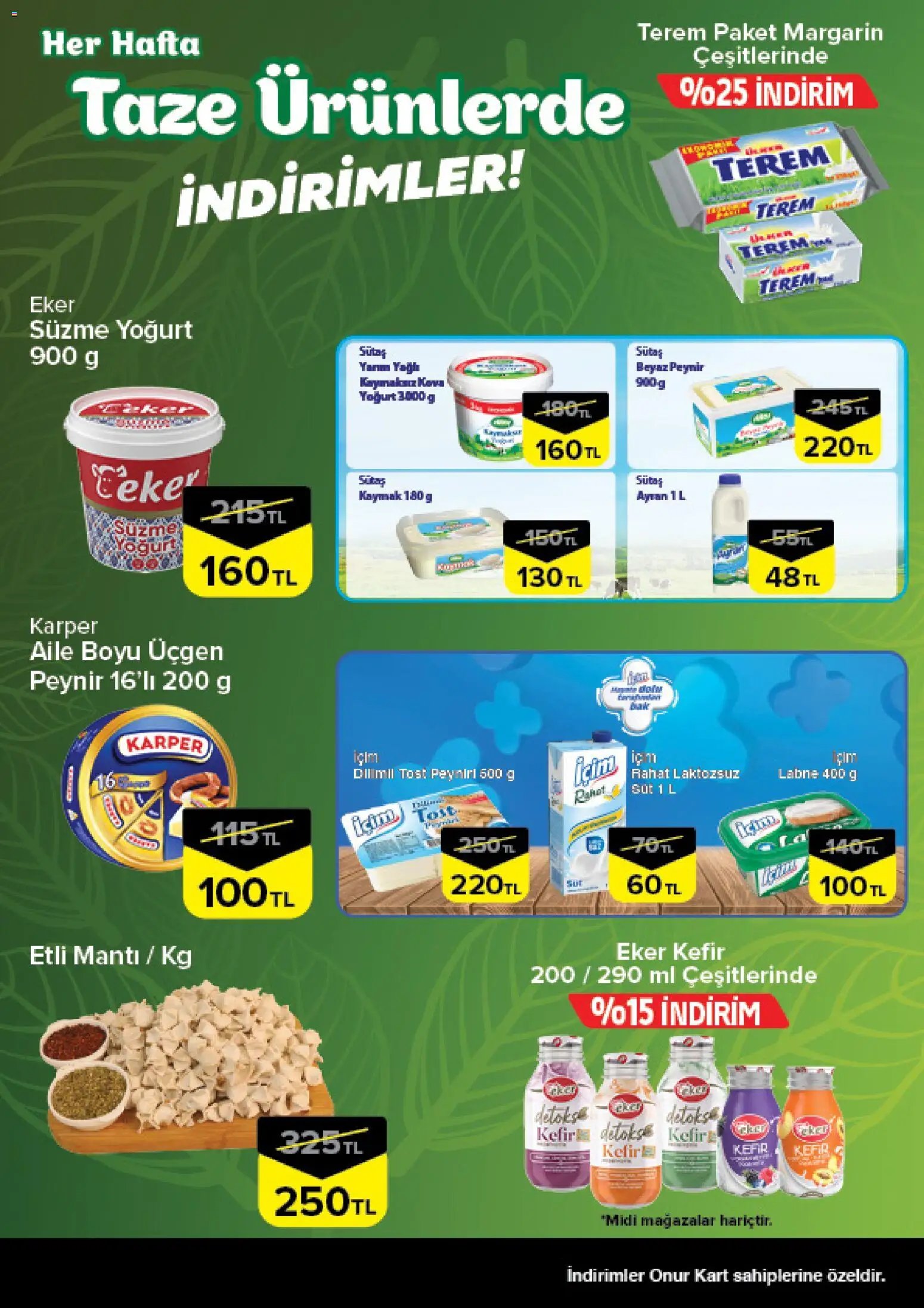 Onur Market - Taze Ürünlerde İndirimler - Bursa