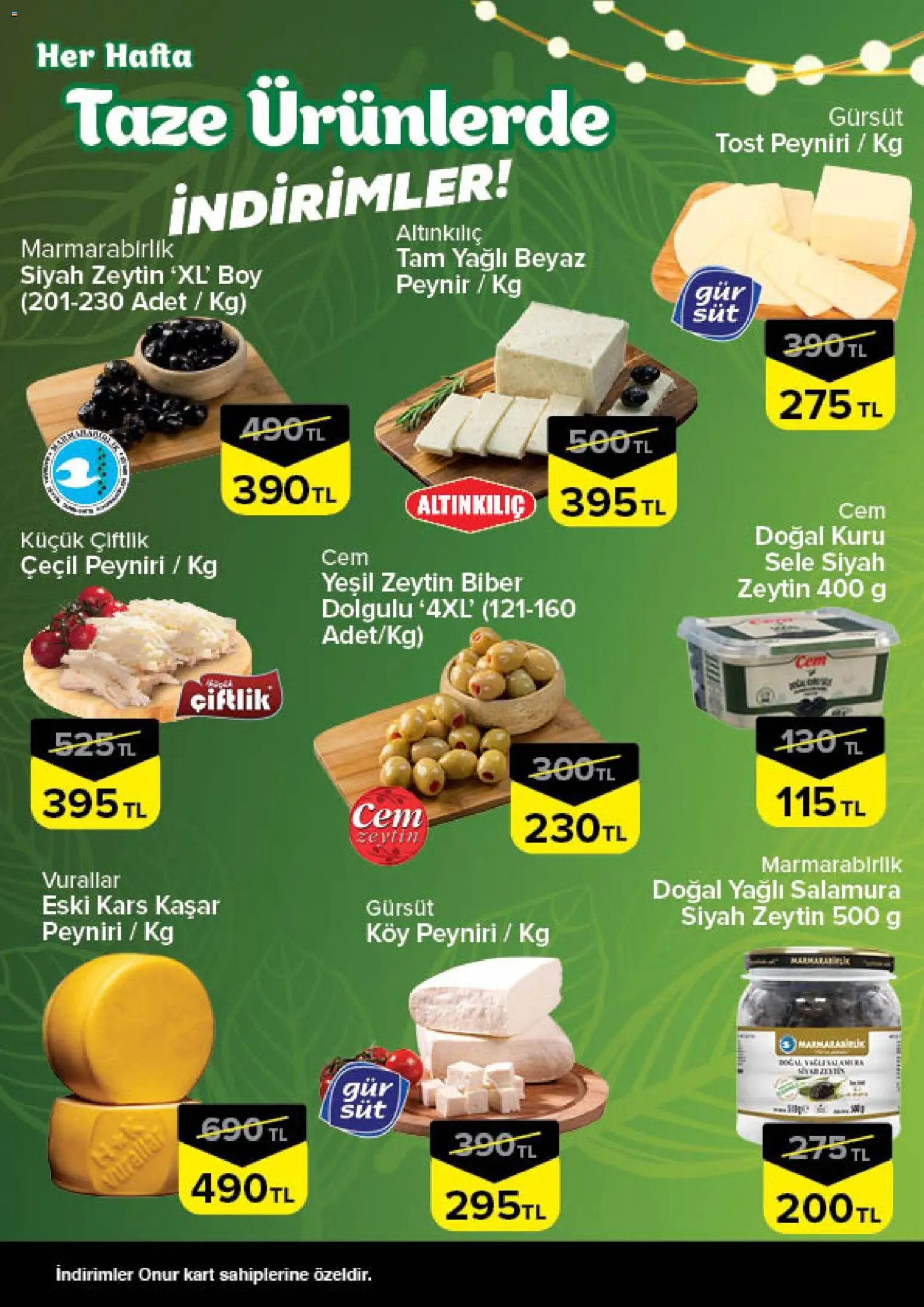 Onur Market - Taze Ürünlerde İndirimler - Bursa