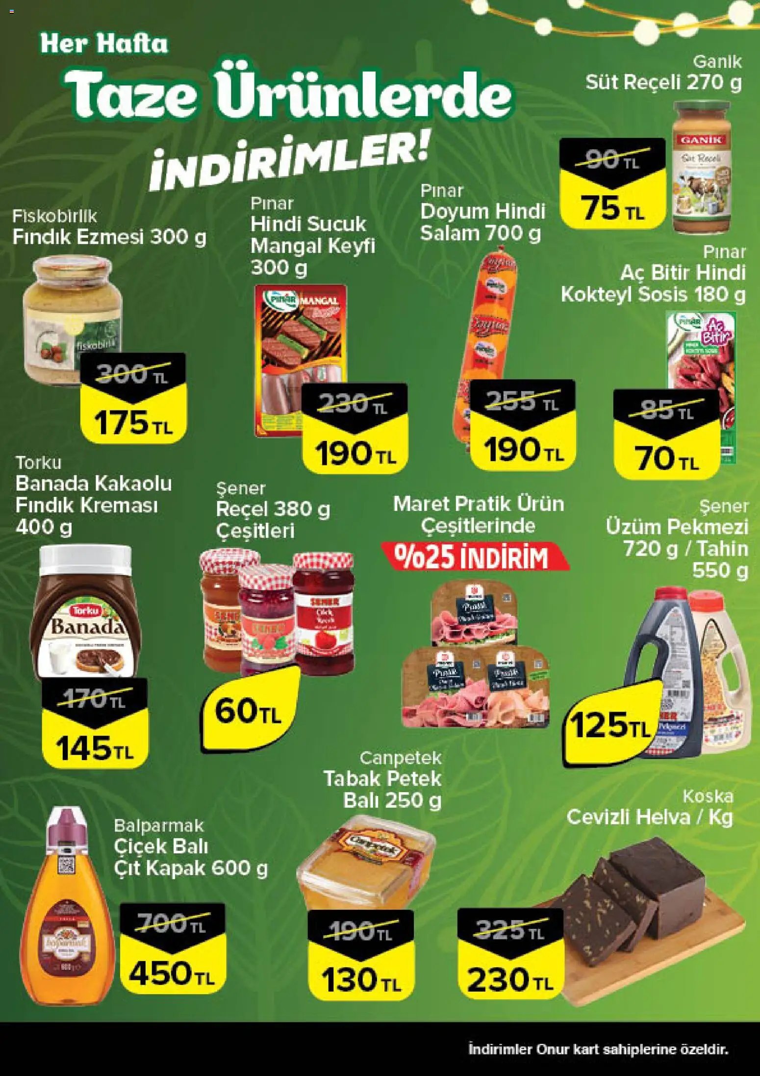 Onur Market - Taze Ürünlerde İndirimler - Bursa