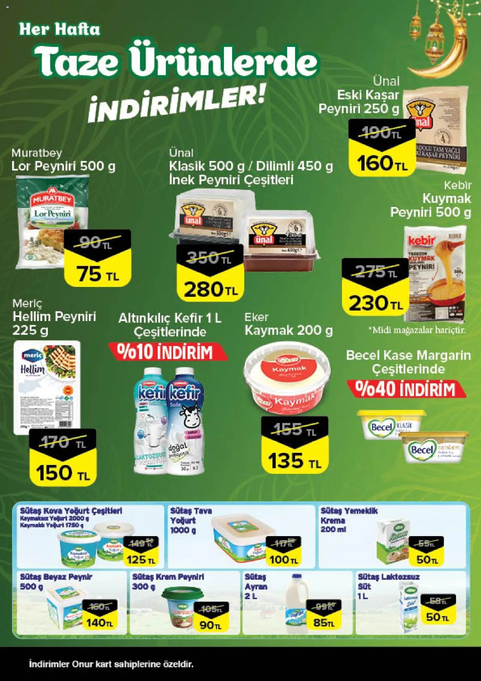 Onur Market - Taze Ürünlerde İndirimler - Bursa