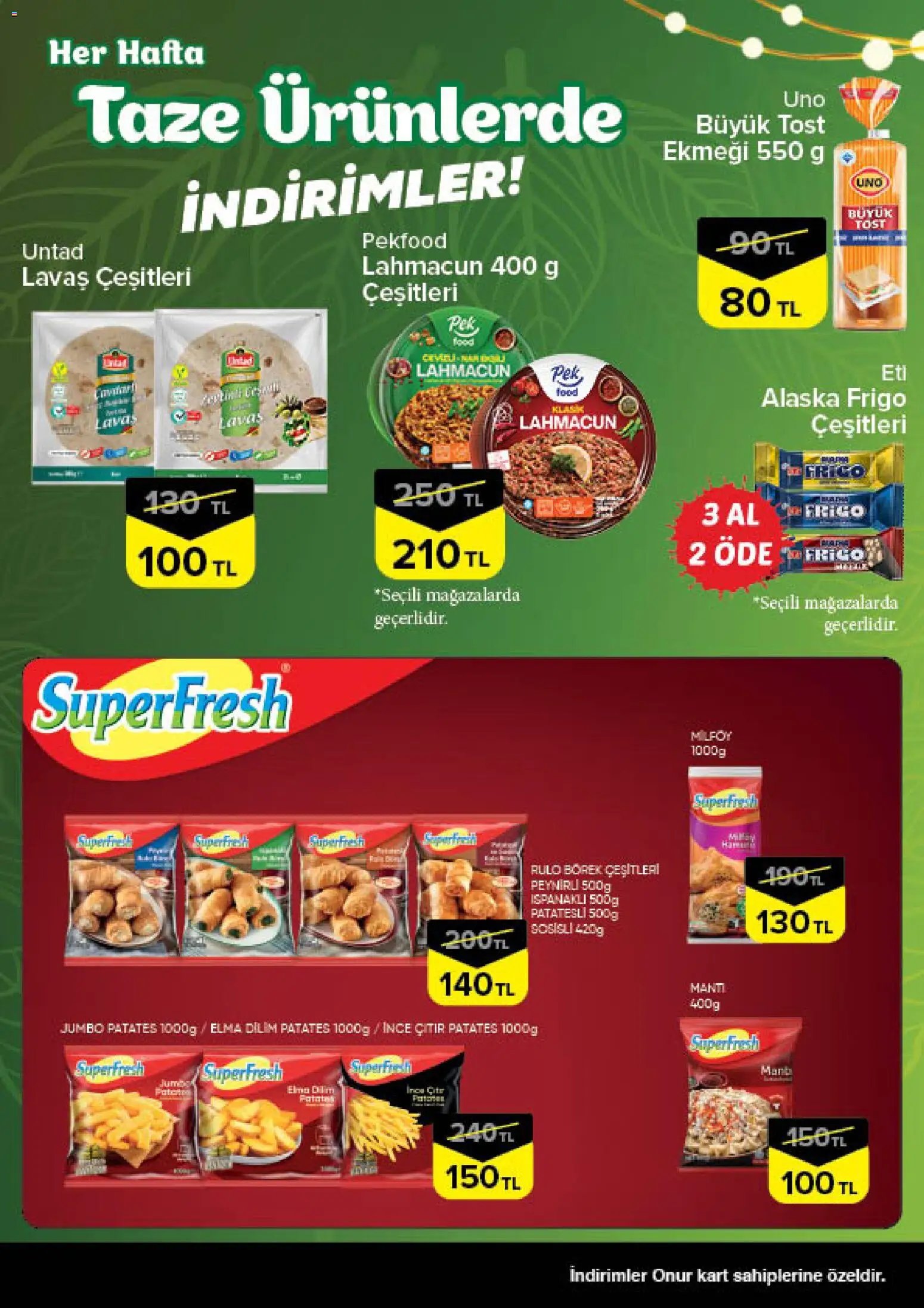 Onur Market - Taze Ürünlerde İndirimler - Bursa