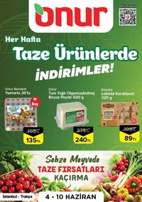 Onur Market - Taze Ürünlerde İndirimler - İstanbul & Trakya
