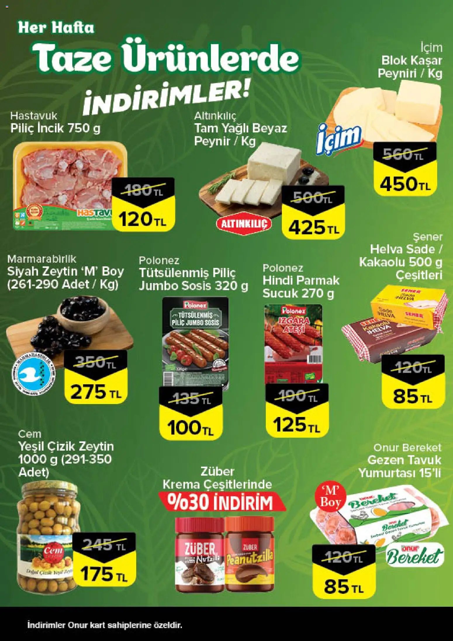 Onur Market - Taze Ürünlerde İndirimler - Bursa