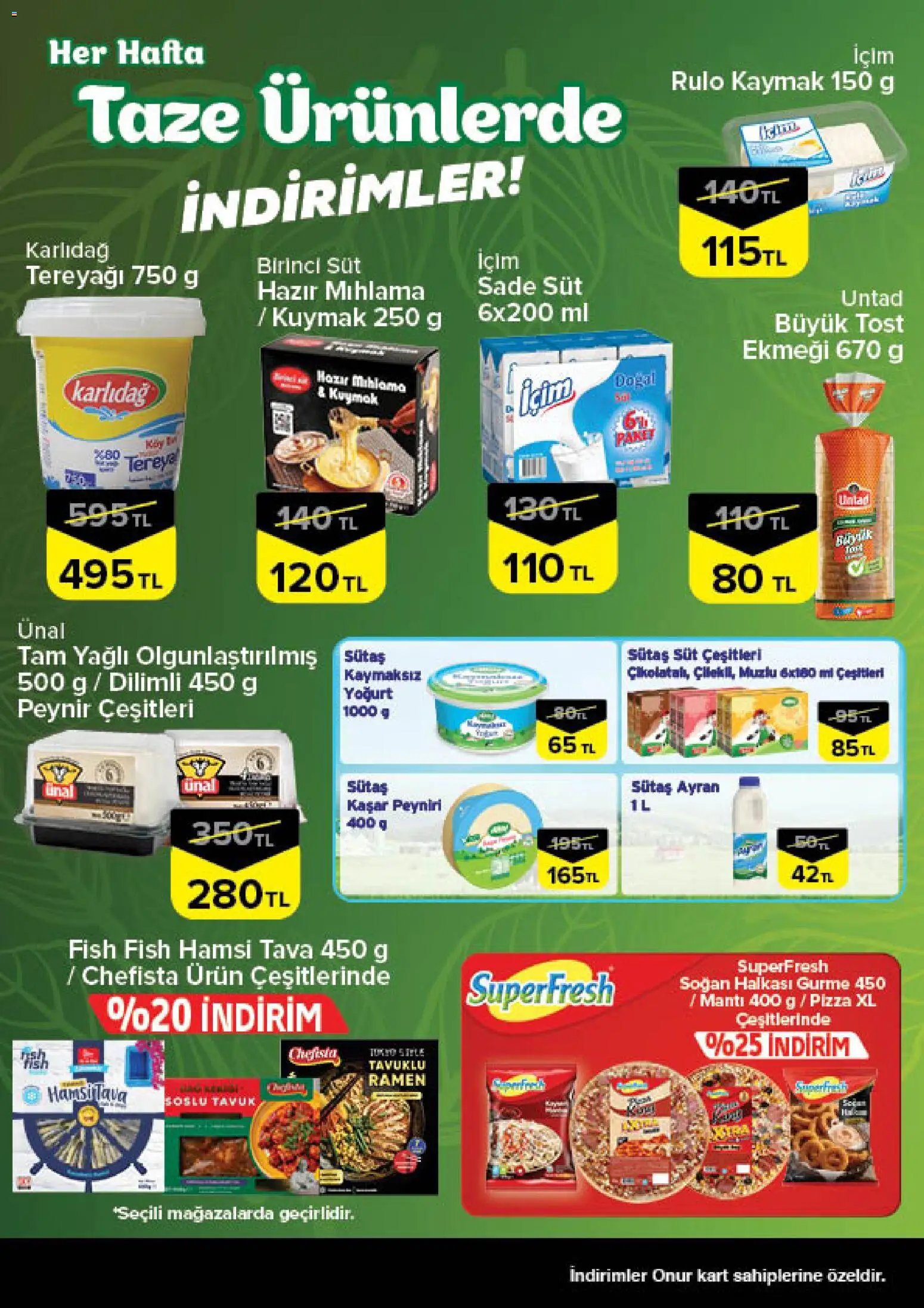 Onur Market - Taze Ürünlerde İndirimler - Bursa