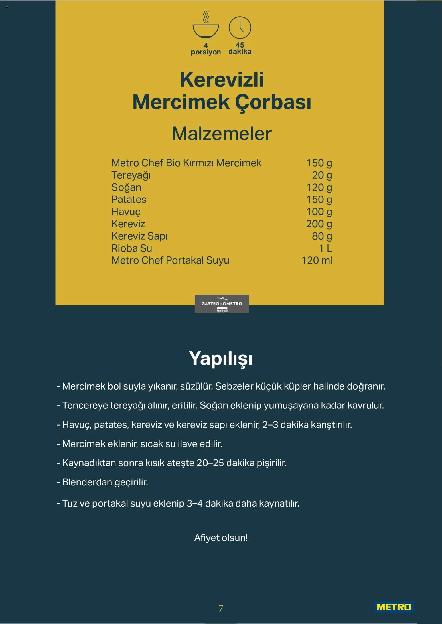Metro - Kurum & İşletme Mutfakları
