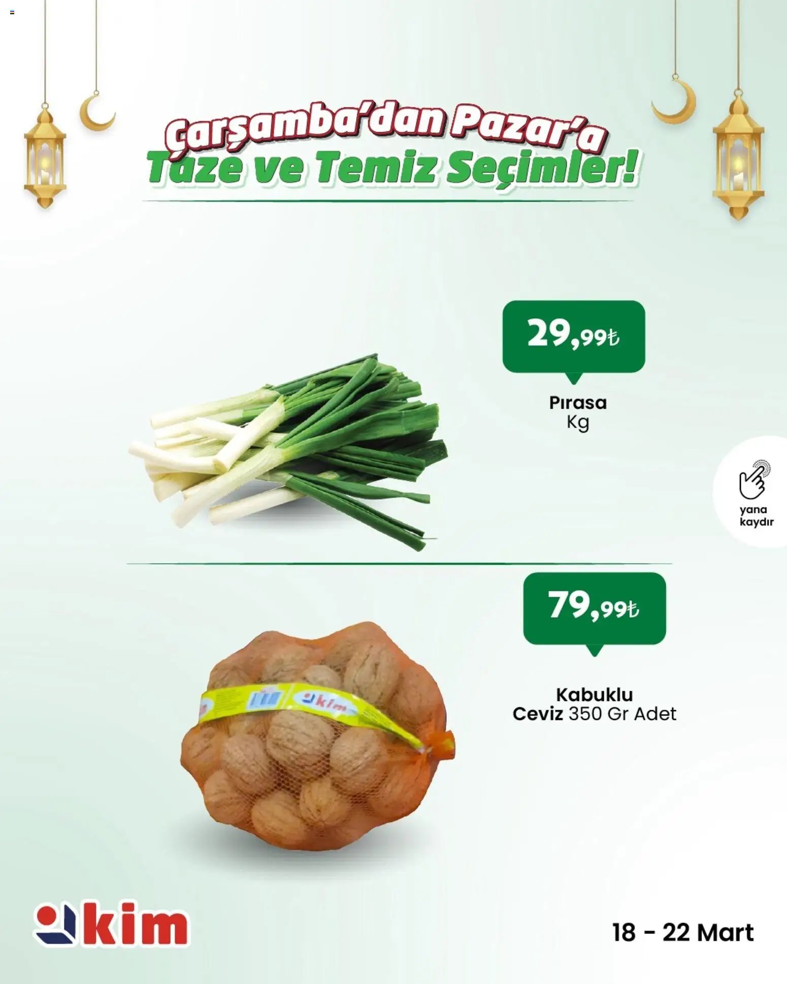 Kim Market - Çarşamba’dan Pazar’a Taze ve Temiz Seçimler