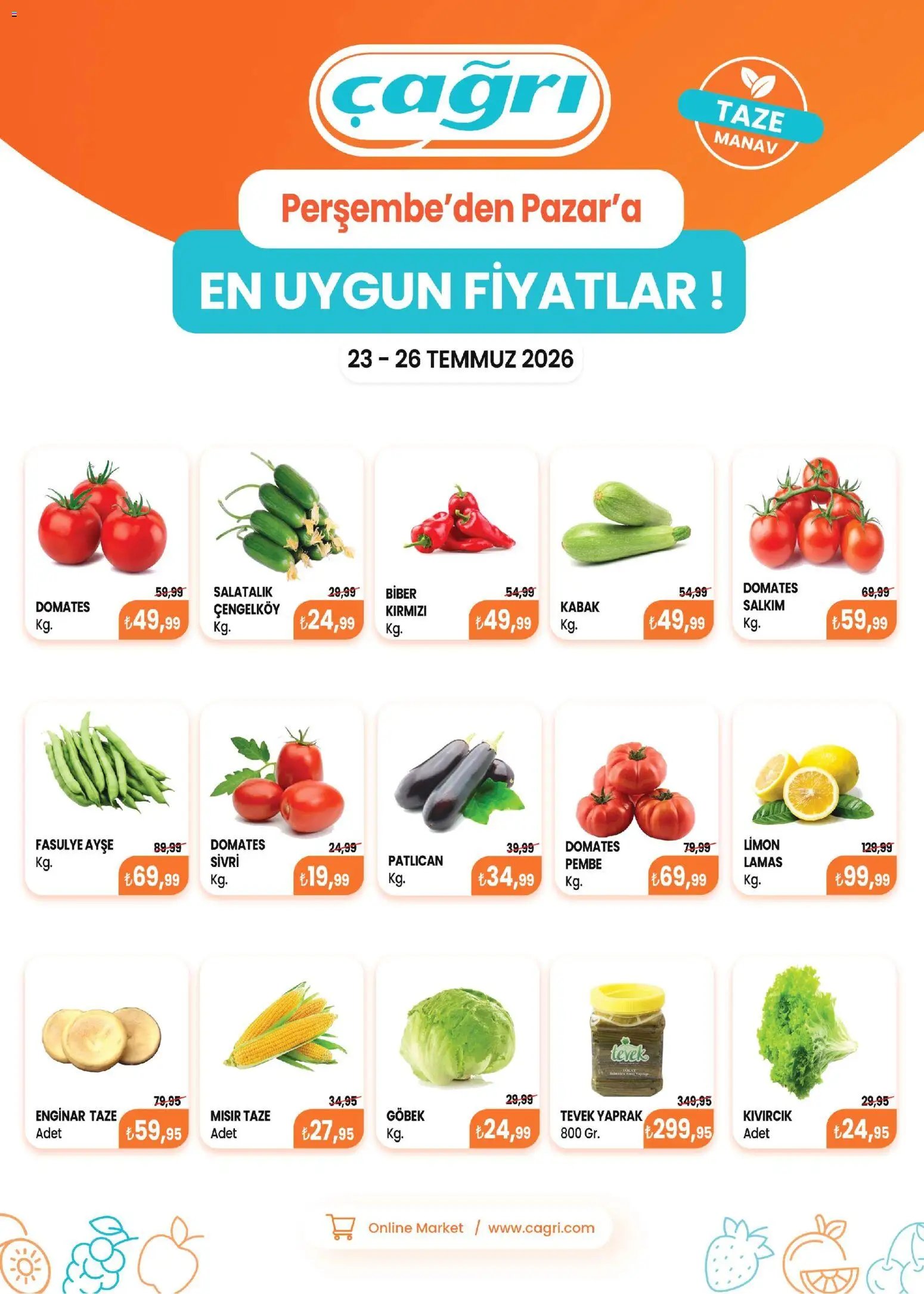 Çağrı Market - Manav Katalog