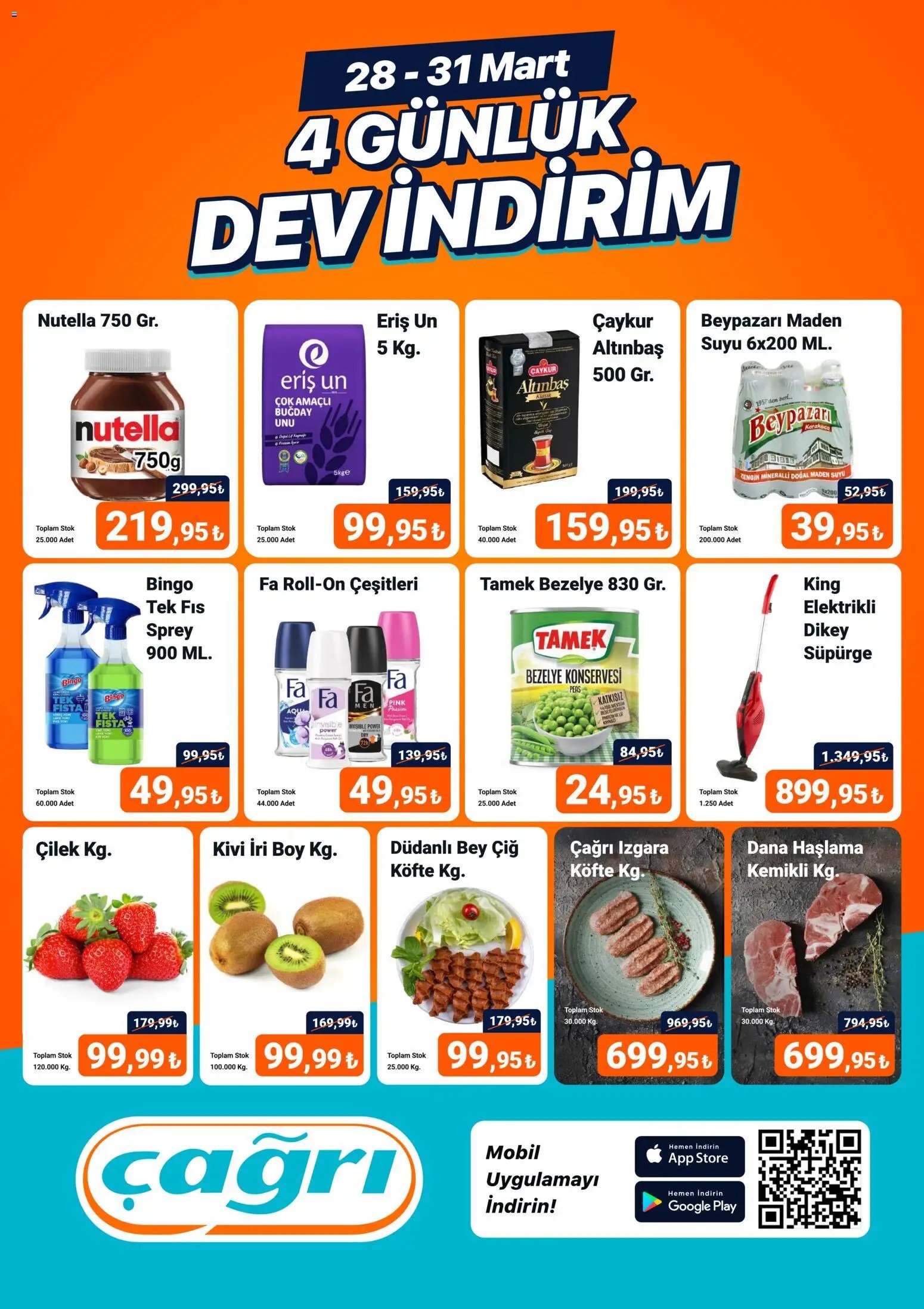 Çağrı Market - 4 Günlük Dev İndirim Mart