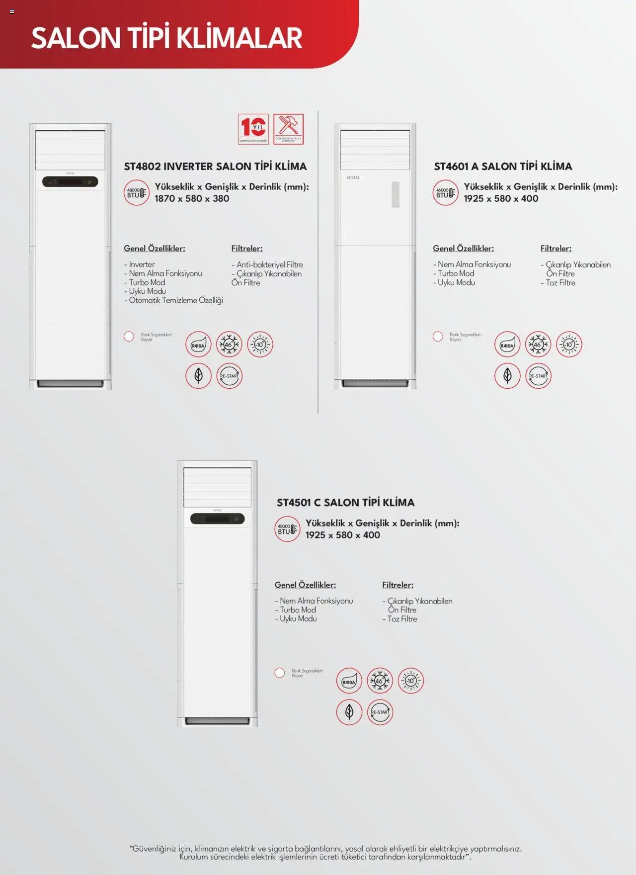 Vestel Beyaz Eşyalar Katalog