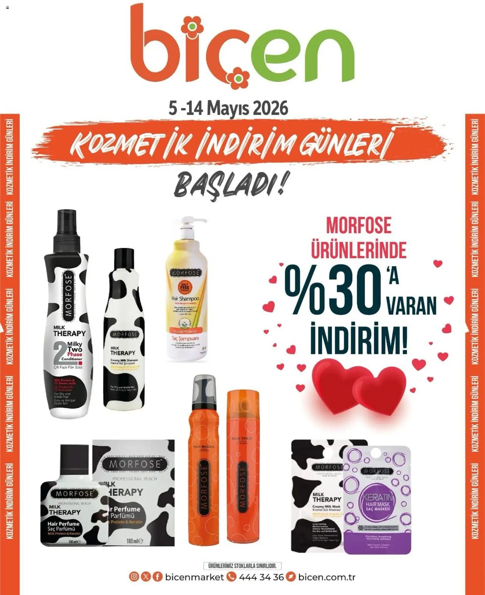 Biçen Market - Kozmetik indirim günleri
