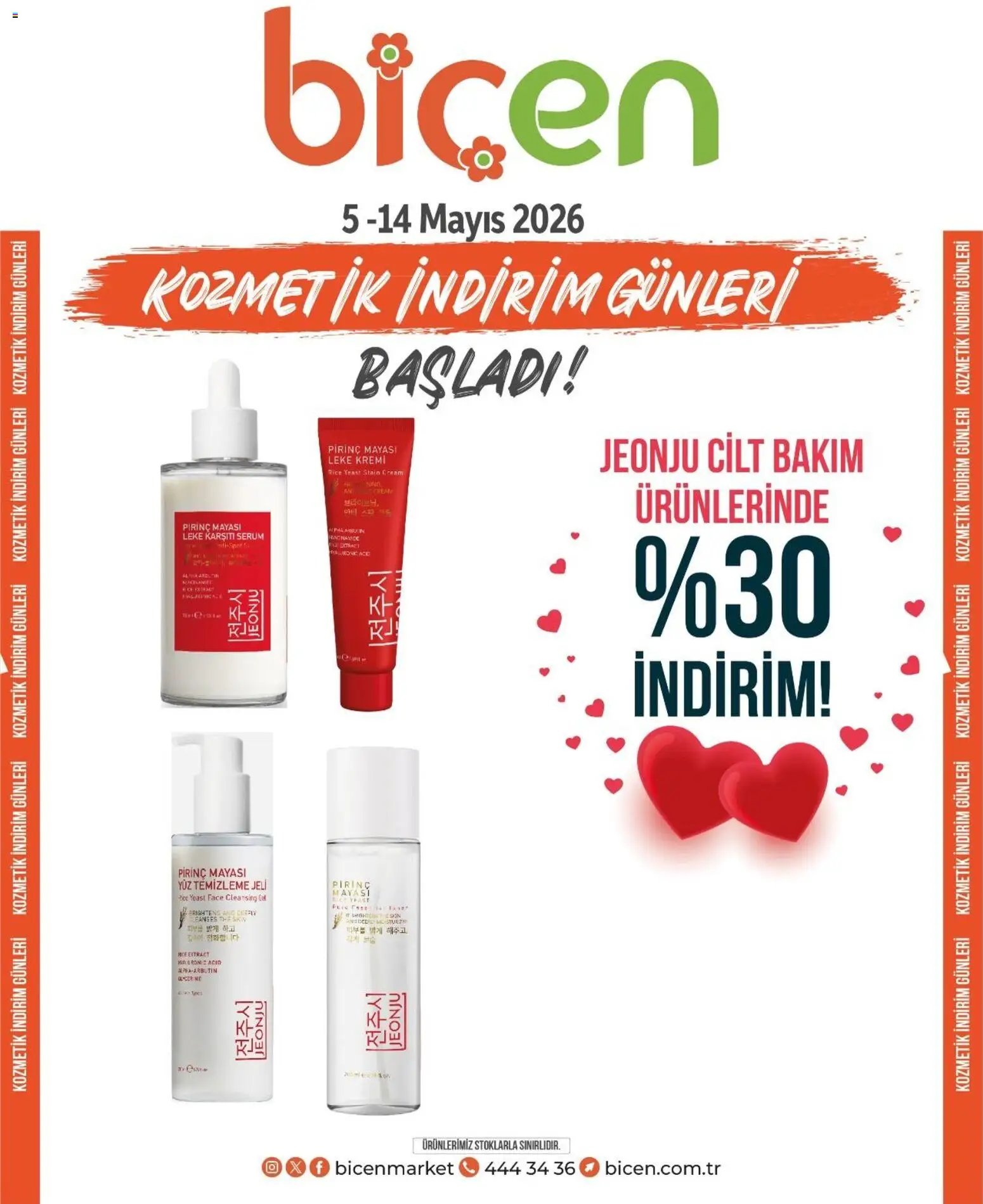 Biçen Market - Kozmetik indirim günleri