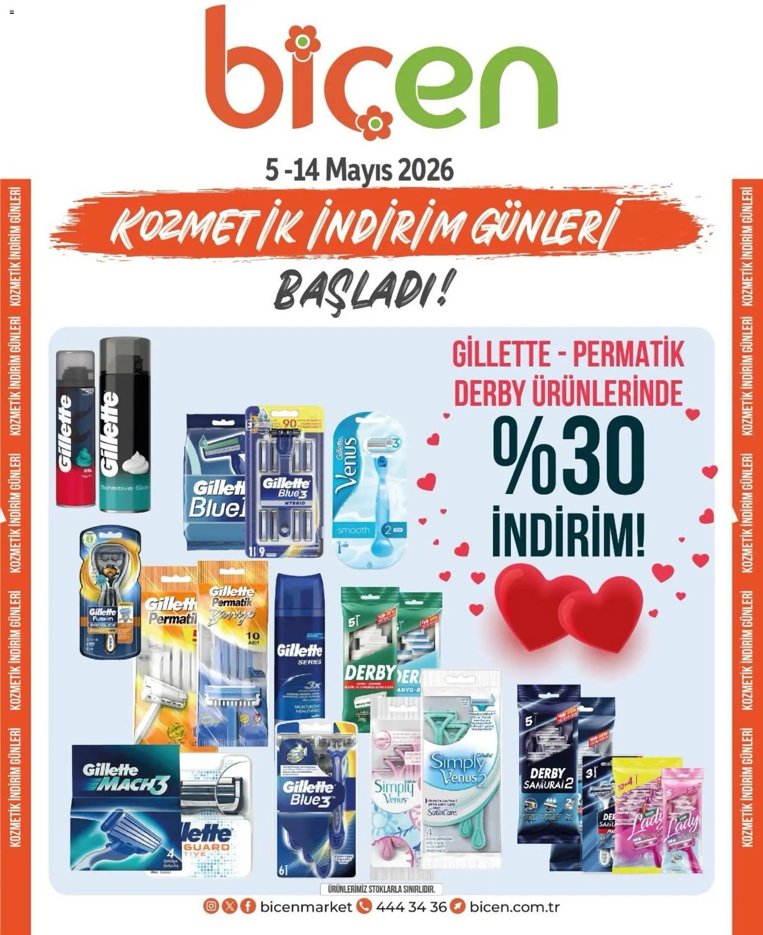 Biçen Market - Kozmetik indirim günleri