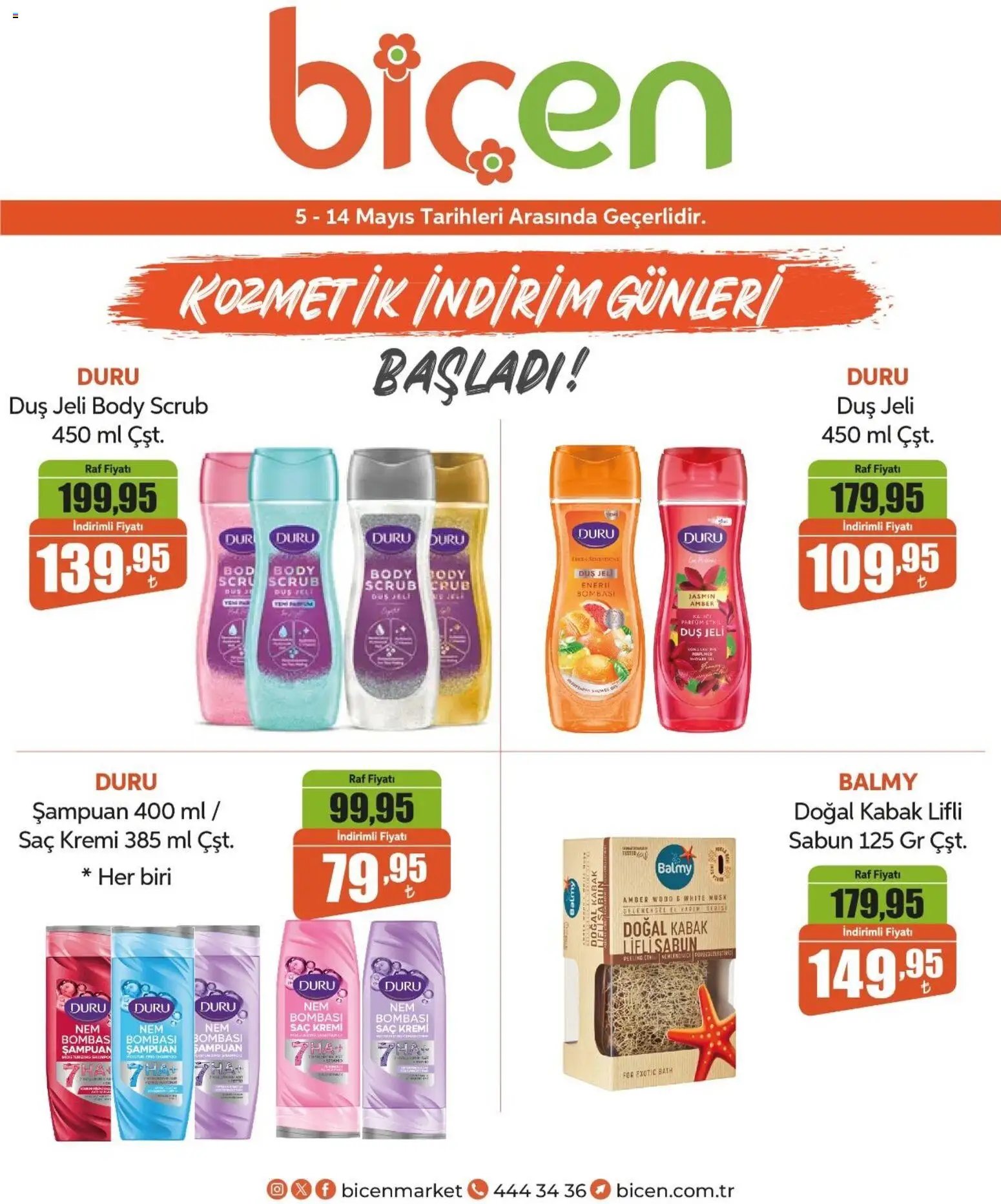 Biçen Market - Kozmetik indirim günleri