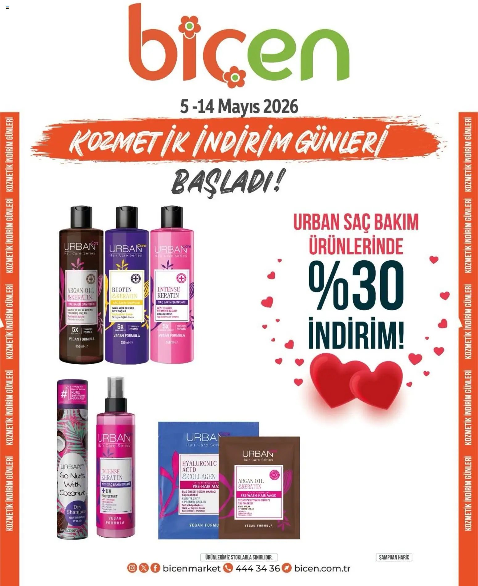 Biçen Market - Kozmetik indirim günleri