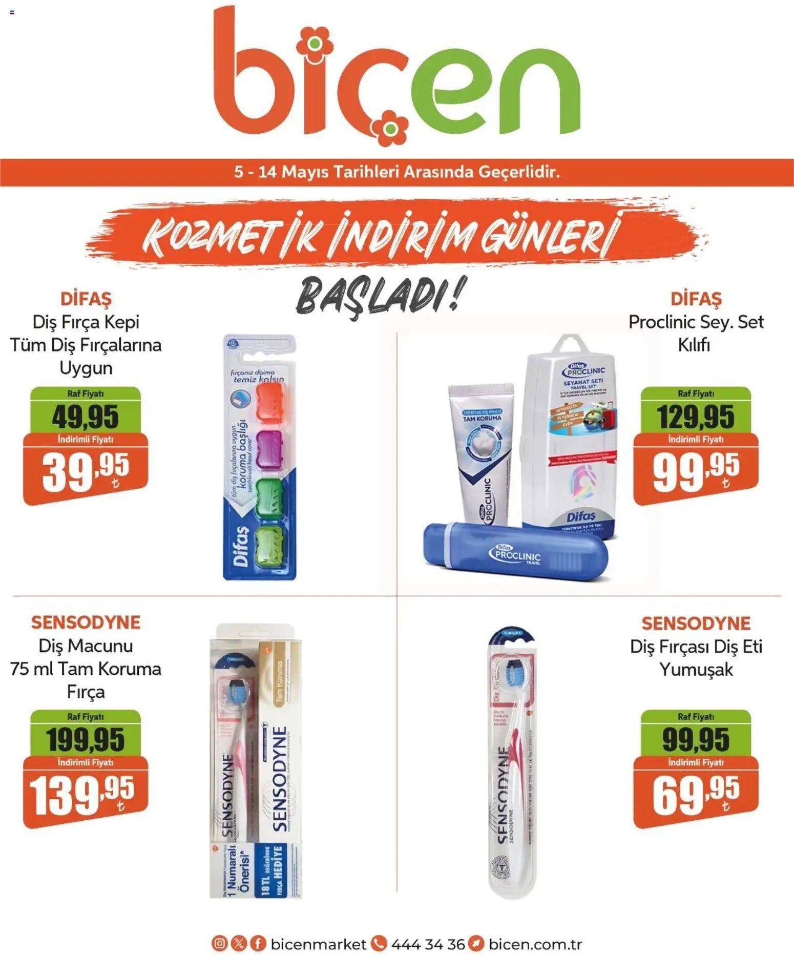 Biçen Market - Kozmetik indirim günleri