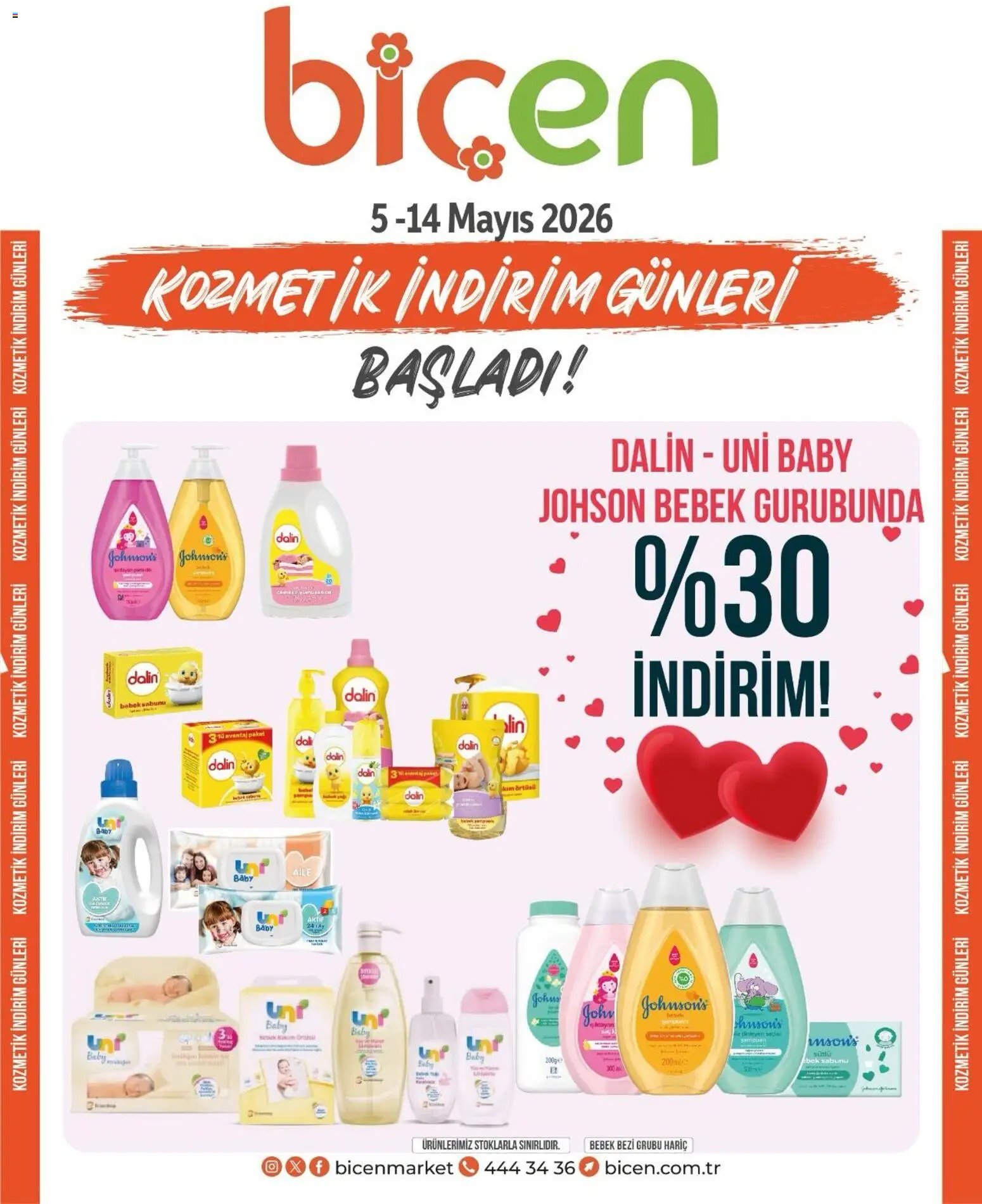 Biçen Market - Kozmetik indirim günleri