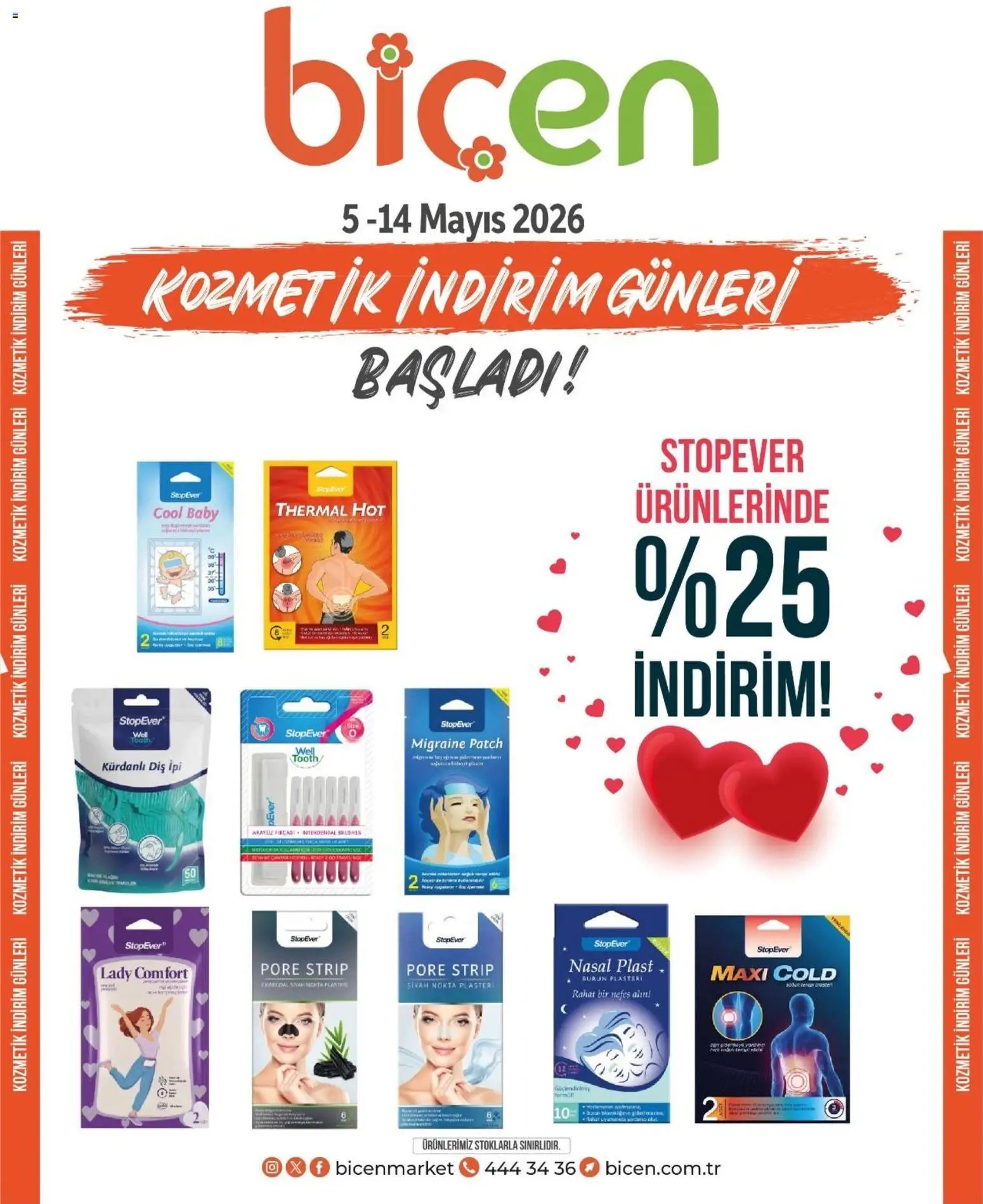 Biçen Market - Kozmetik indirim günleri