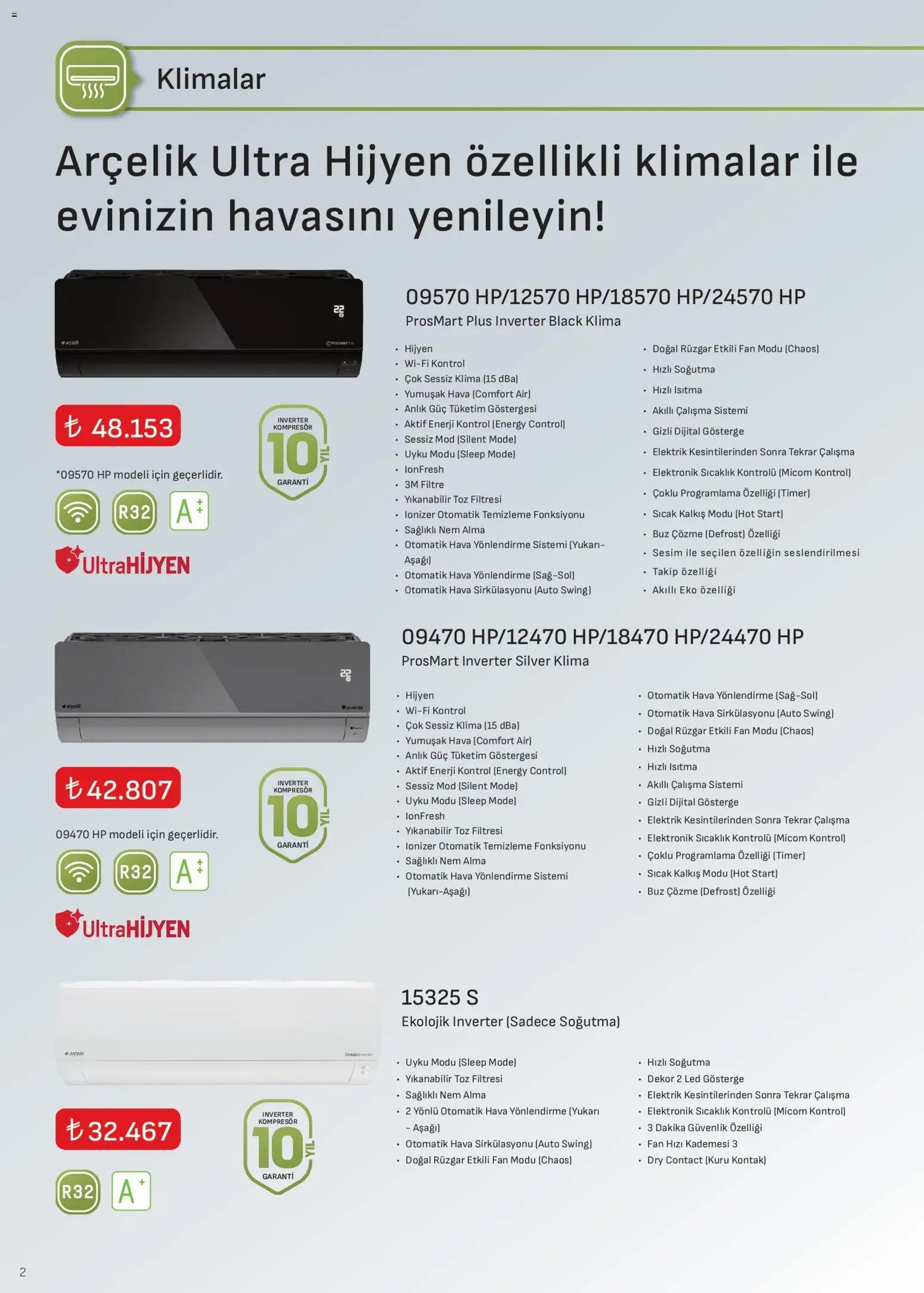 Arçelik - İklimlendirme Kataloğu