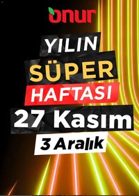 Onur Market Black Friday - Duyuru