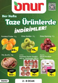 Onur Market Taze Ürünlerde İndirimler - İstanbul
