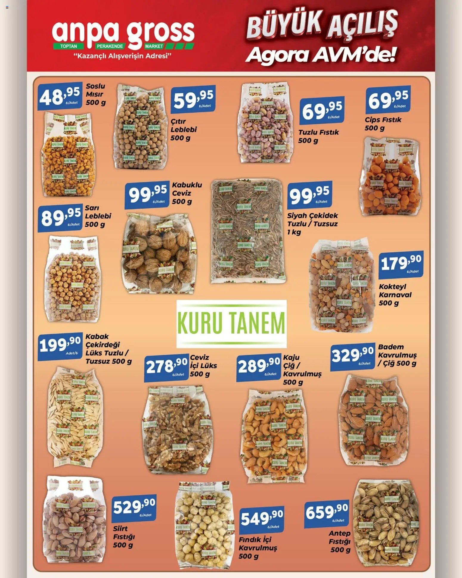 Anpa Gross - Açılışa özel fırsatları kaçırma!