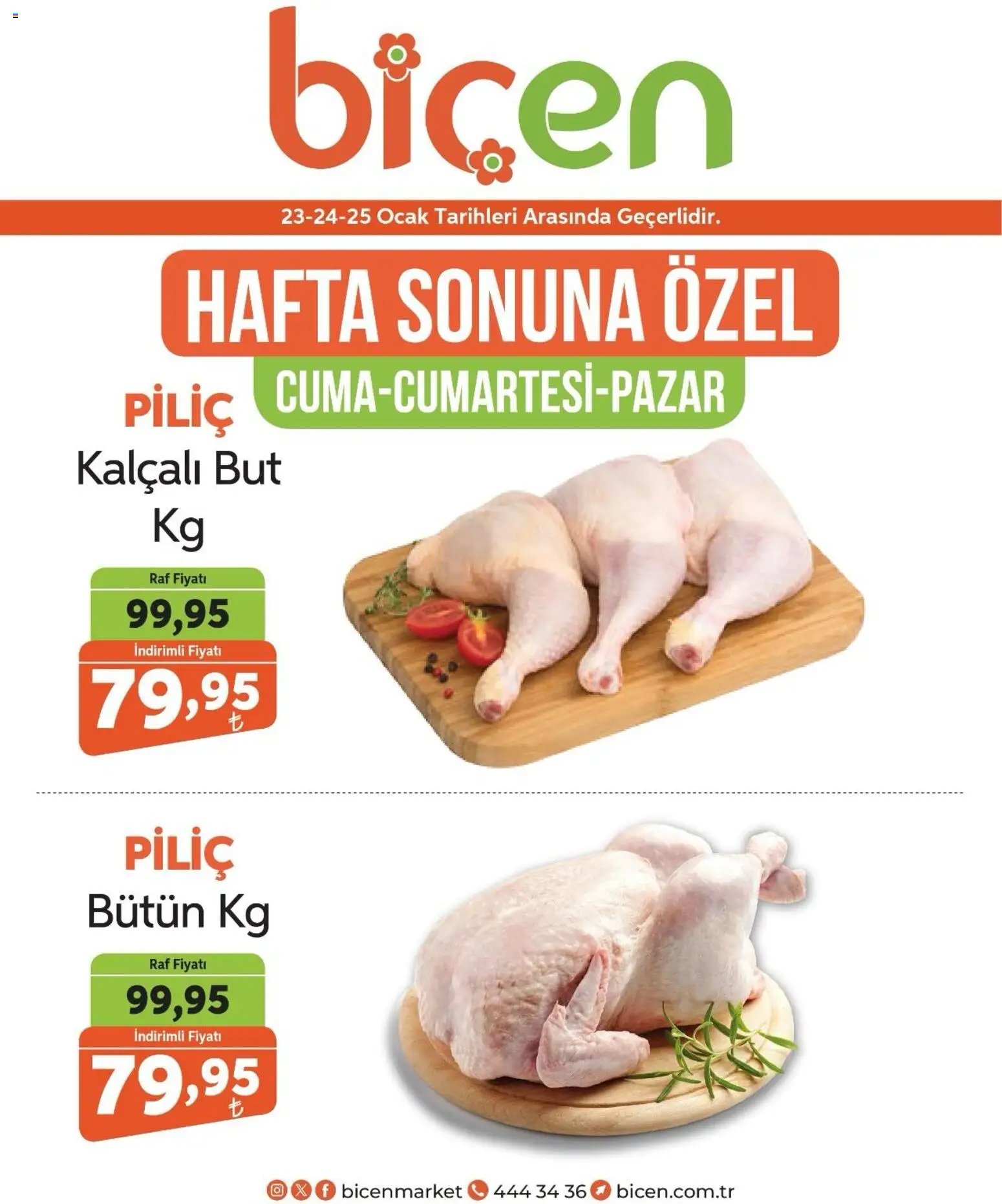 Biçen Market Hafta Sonuna Özel - Piliç Ürünleri 