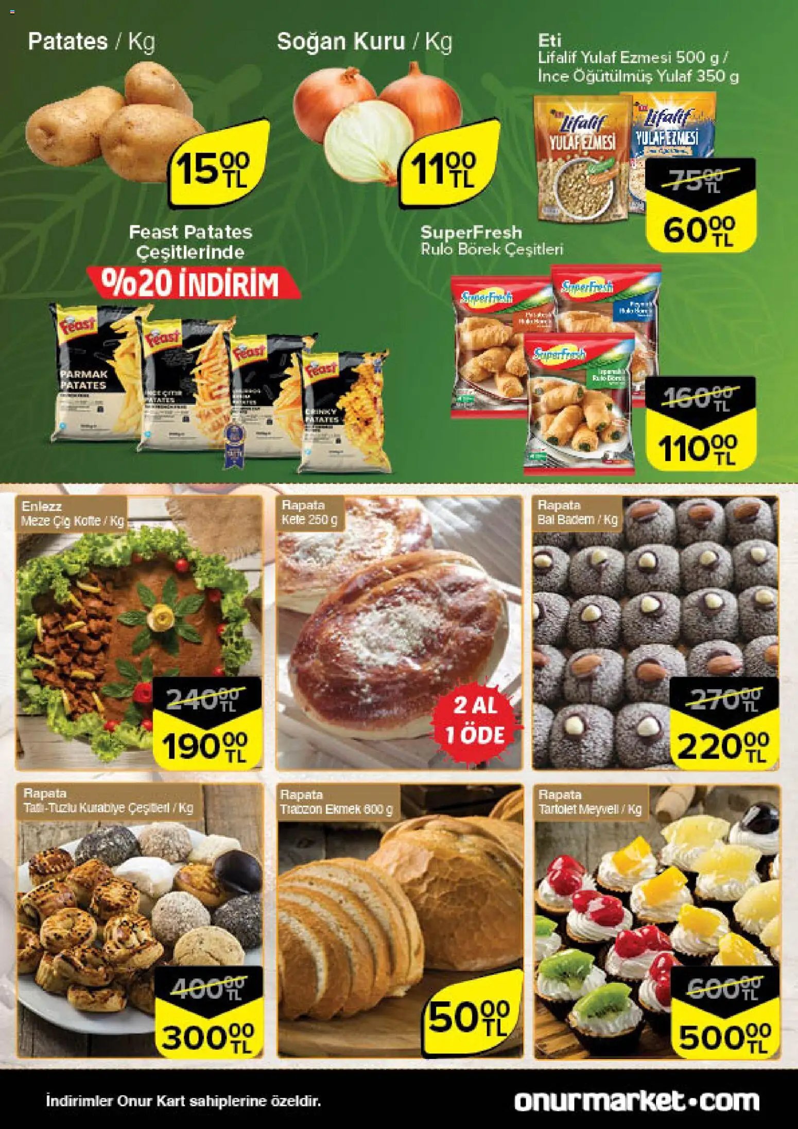 Onur Market Taze Ürünlerde İndirimler - Bursa