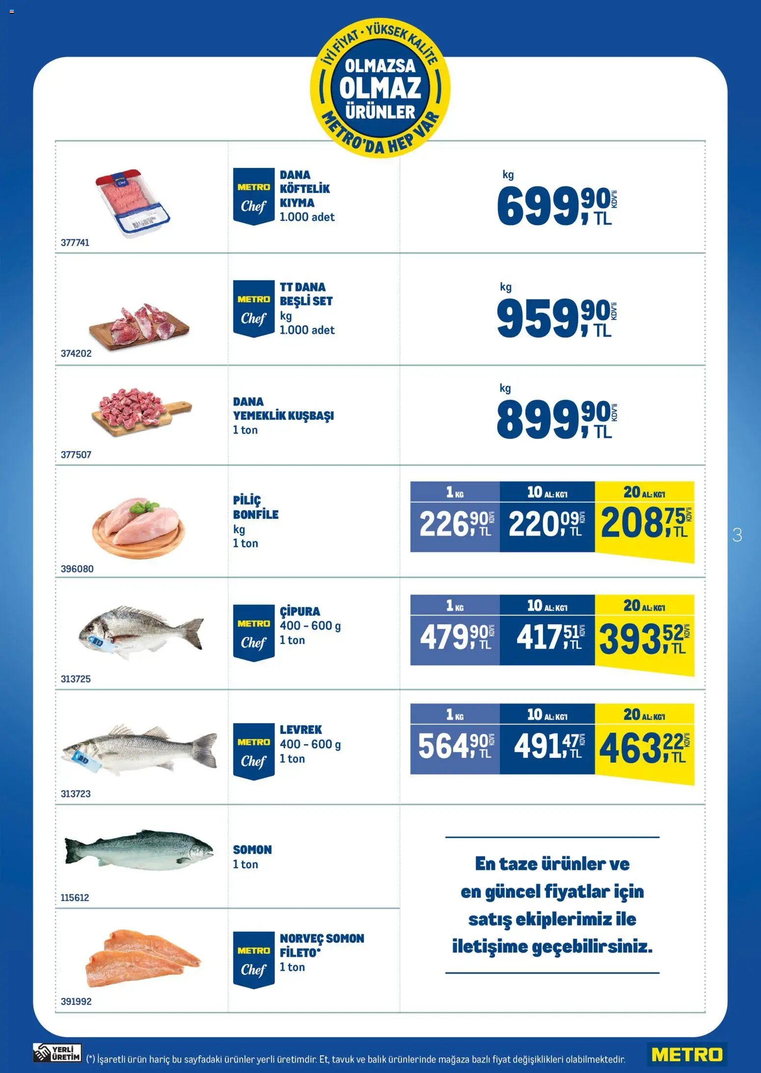 Metro - Olmazsa Olmaz Ürünler