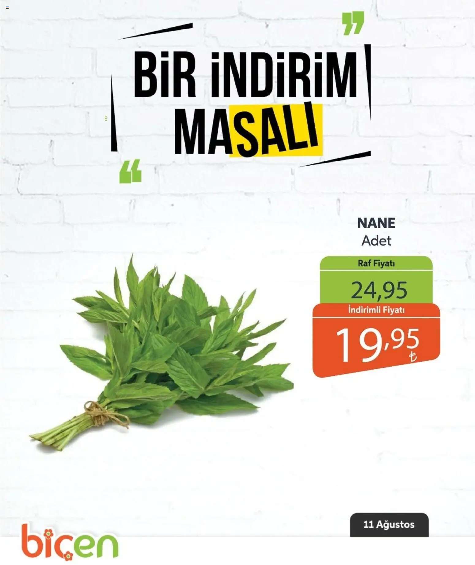 Biçen Market - Bir İndirim MaSalı - sebze
