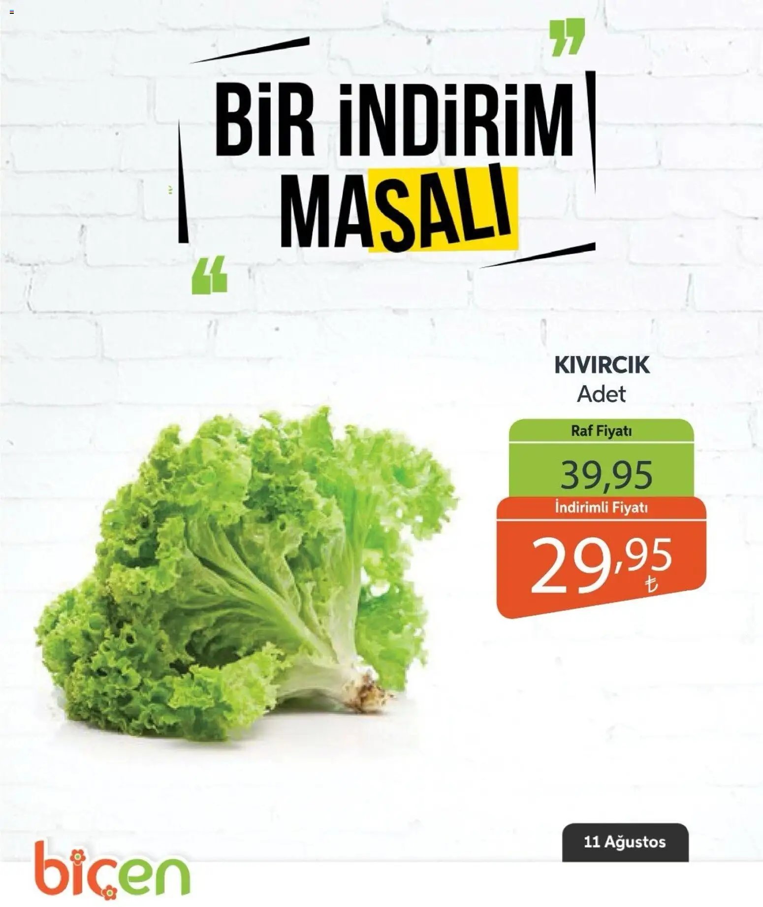 Biçen Market - Bir İndirim MaSalı - sebze